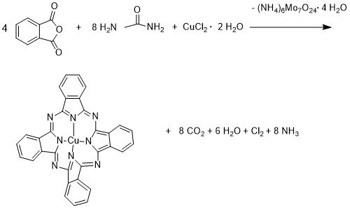 Фталевый ангидрид реакции. Фталевый ангидрид nh3 механизм. Синтез фталевого ангидрида из нафталина. Синтез фталоцианина меди. Получение фталоцианина меди.